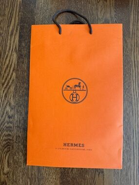 Hermes Shopping Bag Paper Tote authentic